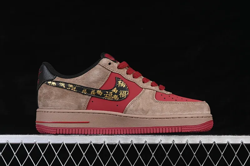 All categories Nk Air Force 1 Air Force series Nk Air Force 1 Low Air Force low-top Nike Air Force 1'07 Low Year of the Horse limited edition red suede Air Force 1 low-top casual sneakers XD0028-009